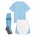 Billiga Manchester City Barnkläder Hemma fotbollskläder till baby 2023-24 Kortärmad (+ Korta byxor)